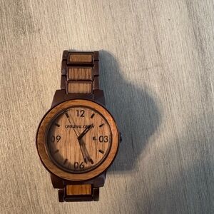 Original Grain Men's Brown Wooden Watch